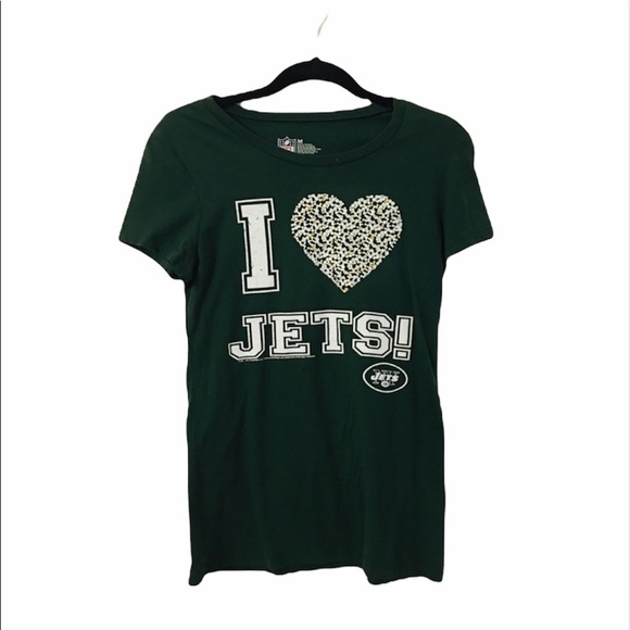 NFL | I ❤️ Jets Green Tee Shirt - Picture 1 of 6